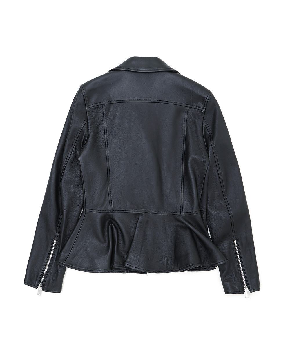 PEPLUM LAMB LEATHER RIDERS