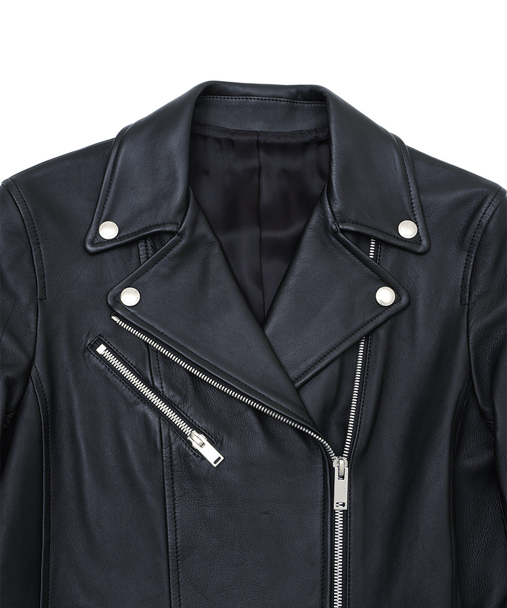 PEPLUM LAMB LEATHER RIDERS