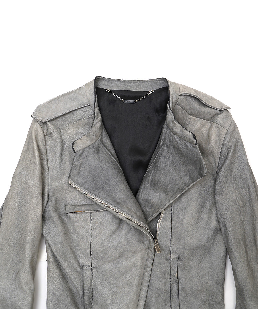 LEATHER BLOUSON