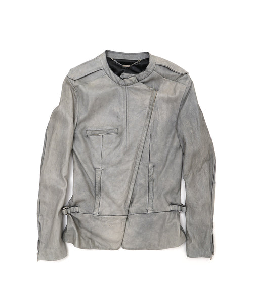 LEATHER BLOUSON