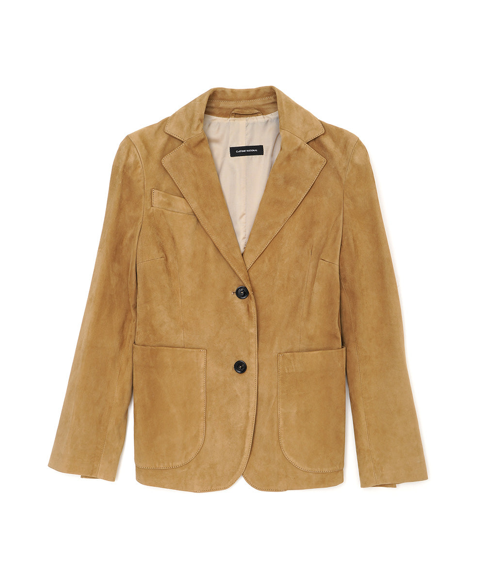 LEATHER TAILORED JACKET