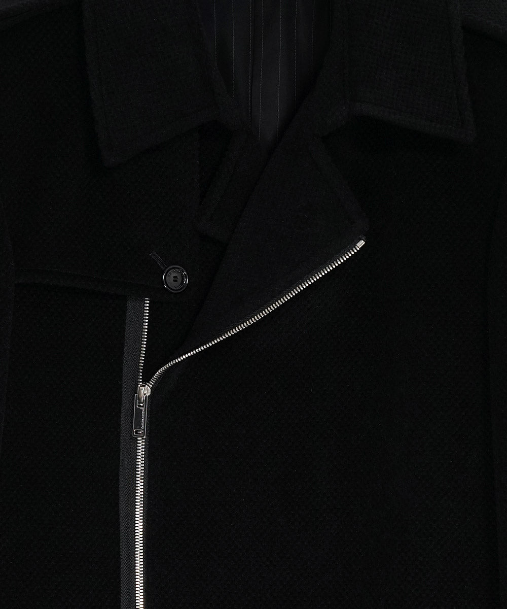 WAFFLE WOOL COAT