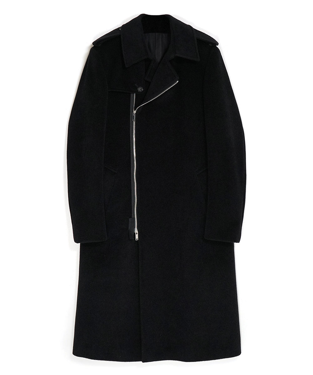 WAFFLE WOOL COAT
