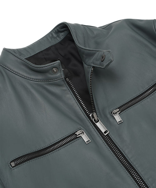 SINGLE LEATHER BLOUSON