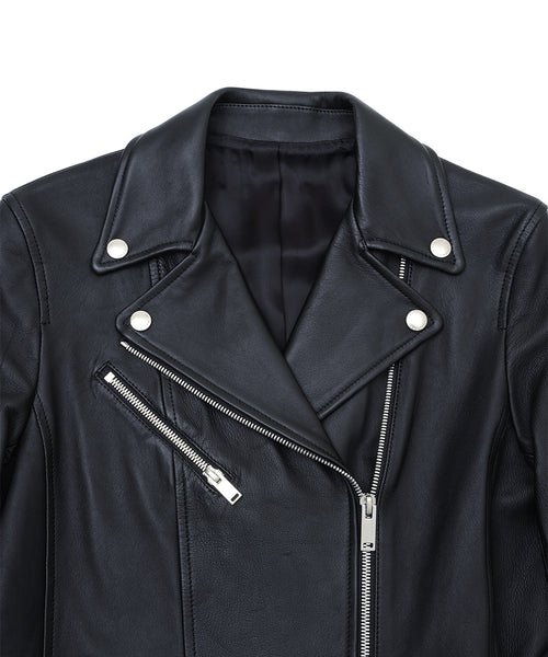 PEPLUM LAMB LEATHER RIDERS