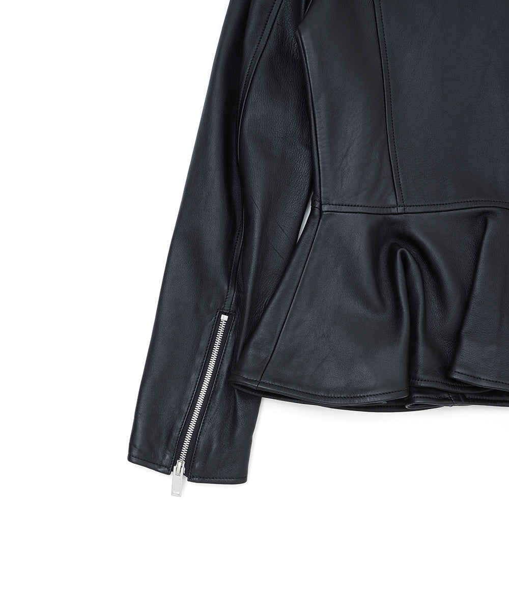 PEPLUM LAMB LEATHER RIDERS