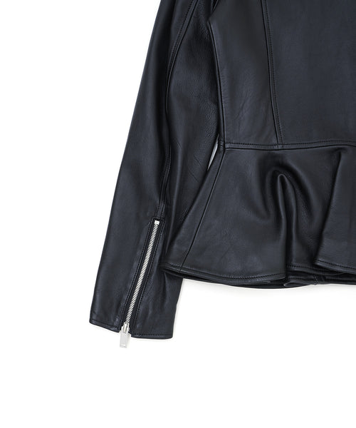 PEPLUM LAMB LEATHER RIDERS