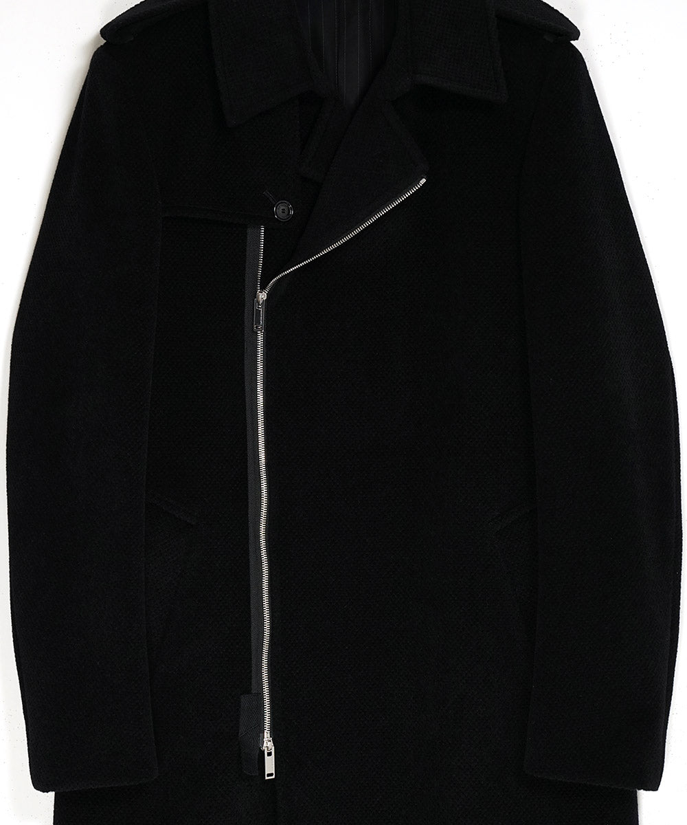 WAFFLE WOOL COAT