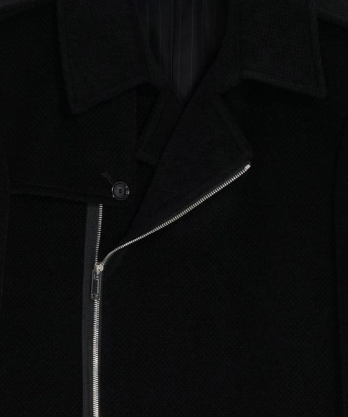 WAFFLE WOOL COAT