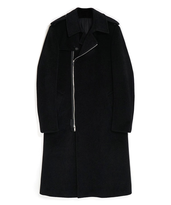 WAFFLE WOOL COAT