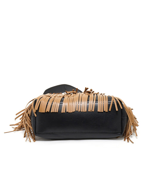 LONDON FRINGED COW BICOLORS